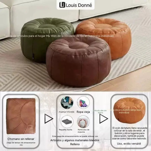 🛋️Používaný úložný taburet – Vodoodolný syntetický materiál; šetrí miesto a ľahko sa prenáša. Zľava 50 %! ✨