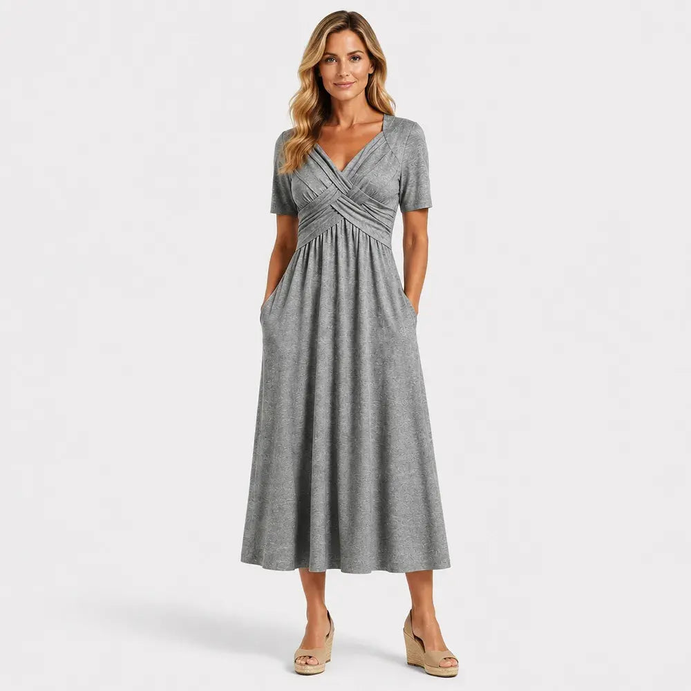 💟【Rabat 50%】【S‑3XL】Luźna sukienka średniej długości w jednolitym kolorze