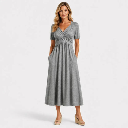 💟【Rabat 50%】【S‑3XL】Luźna sukienka średniej długości w jednolitym kolorze