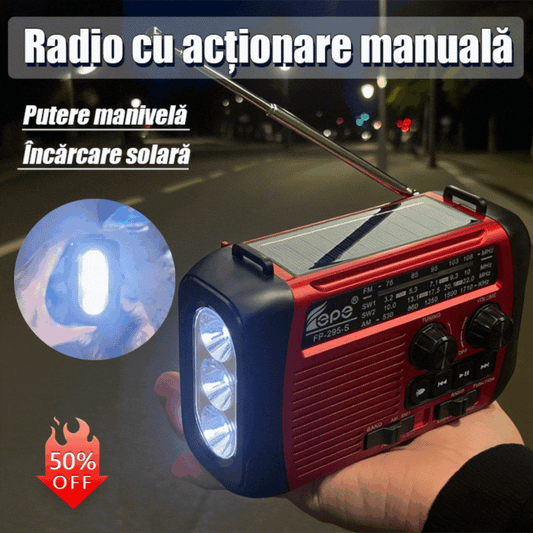 🏕️50% OFF💥🏕️Lanternă radio AM multifuncțională portabilă