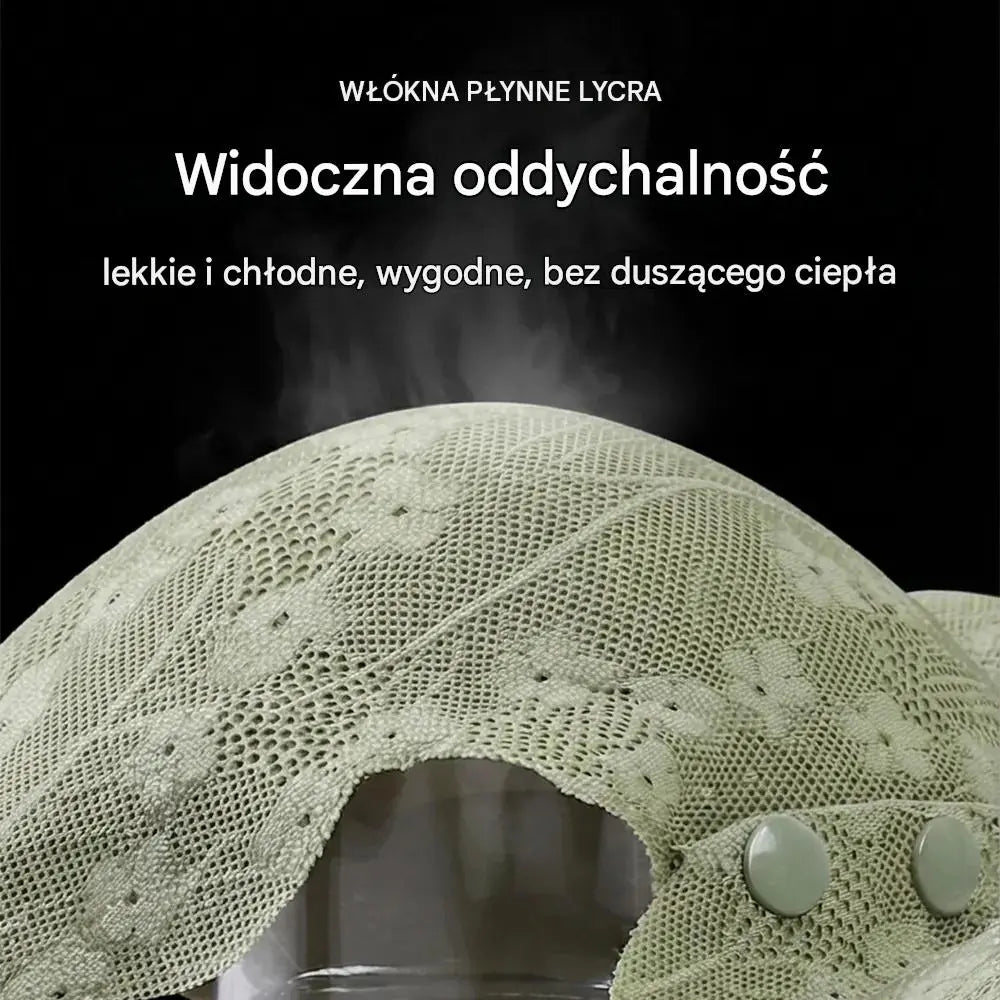 😍【3-częściowy zestaw】Biustonosz damski bez fiszbin z guzikami z przodu ❤️【40-100 kg】