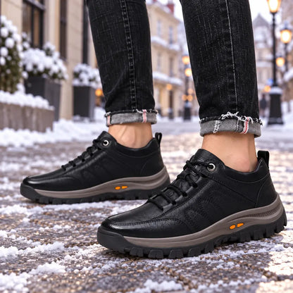 👞【39–48】Męskie casual skórzane buty: miękka skóra oraz antypoślizgowa, wytrzymała podeszwa.