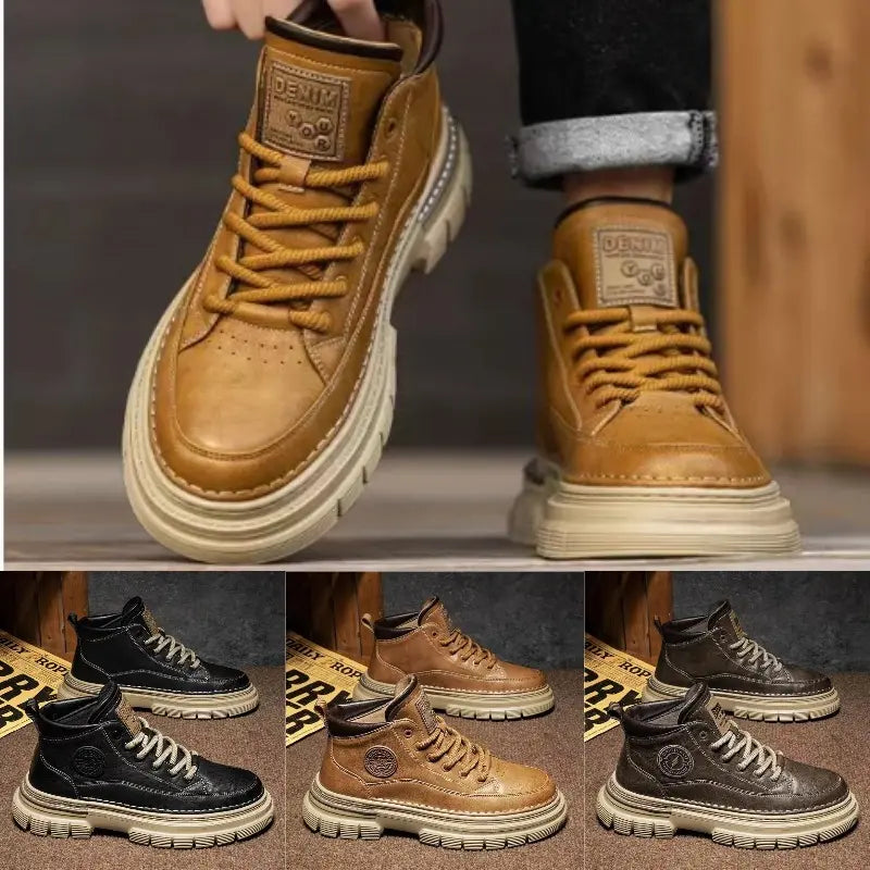 【39-44】Męskie, ręcznie robione, skórzane, wsuwane buty do jazdy samochodem – szeroki nosek, wsparcie łuku stopy