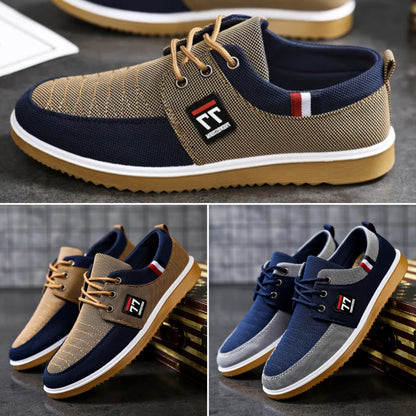 🔥OFERTA ESPECIAL🔥【39-44】Zapatillas casuales de lona transpirables para hombre (modelo 2026)