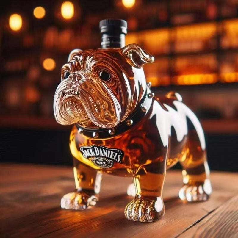 ✨😍[Reducere 50%] [3 modele] Sticle de whisky amuzante în formă de buldog francez