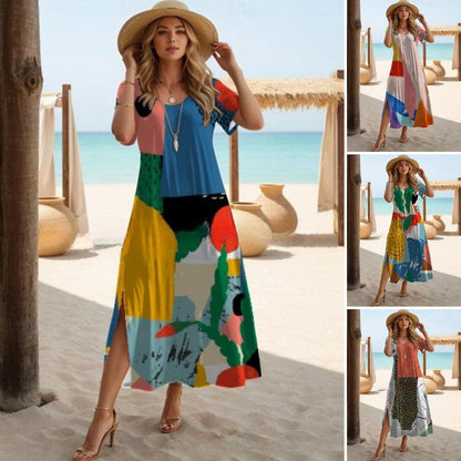 🔥✨【Cantitate limitată】【S-3XL】🌈2025, la modă nouă, elegantă, casual, asortată cu culoarea rochiei de plajă, potrivită pentru vacanța la mare