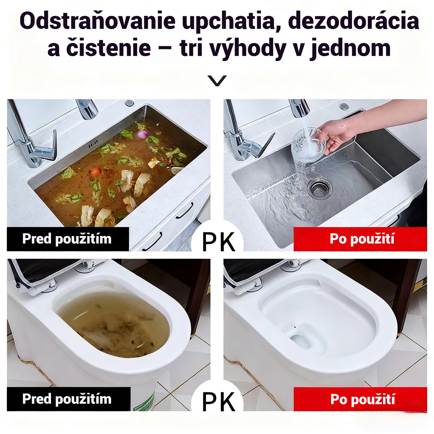 🔥Top hit 🛁💦【Kúp 1 a získaj 1 zadarmo】🌟Čistič drezov a odtokov - Pena s vysokou hustotou z extraktov a rozkladných enzýmov.