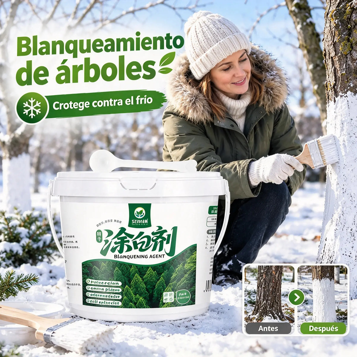 🌳¡Doble protección para tus plantas este invierno ❄️ Pack de protección contra heladas e insecticida 🌱✨