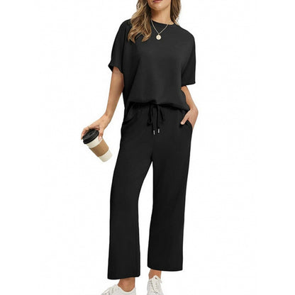 ✨Trendovi ✨【S-4XL】Elegantni ženski set od dva dijela: top i odgovarajuće hlače