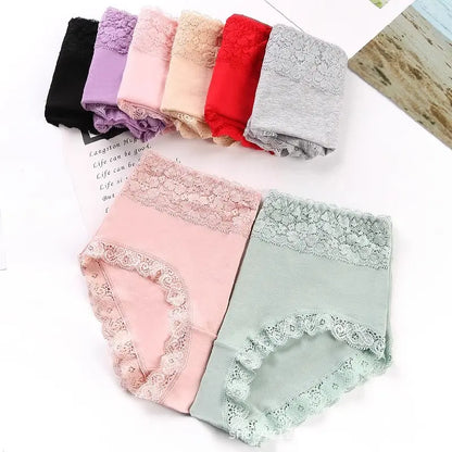 💞【Compra 3 y llévate 3 gratis】🔥Promoción de último día 49 % de descuento🔥Ropa interior de algodón transpirable de cintura alta sin costuras para mujer