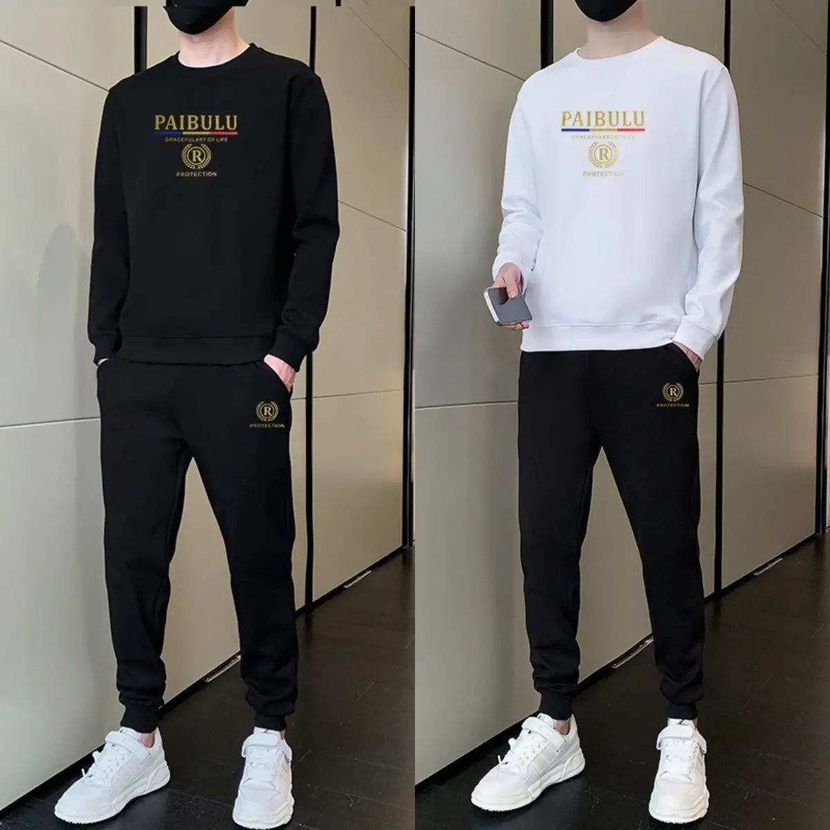 🔥Męski, codzienny, jesienny garnitur sportowy, nowy👕👖【bluza + spodnie】