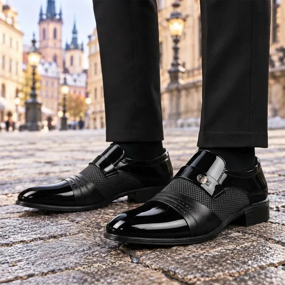 ✨🔥【38-48】2026 nowe męskie skórzane buty biznesowe ręcznie robione ze skóry
