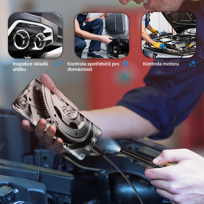 📱Zcela nový 7mm průmyslový endoskop s přímým připojením kamery typu C, kompatibilní s telefony Android (voděodolný endoskop)