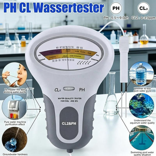 🔬💧 Medidor de pH y cloro residual (Cl2) — ¡50% de descuento! Mide con precisión el pH y el cloro residual de la piscina: sencillo, rápido y fiable. 🔥🏊
