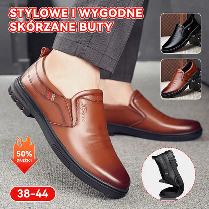 🔥Ostatni dzień 【50% rabatu】👞【38-44】Męskie buty biznesowo-casual, nowość 2026, miękka podeszwa, eleganckie i wygodne