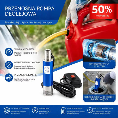 【Elektryczna pompa olejowa】Nowa pompa olejowa Denaqi 21 V z akumulatorem litowym, pompa do oleju i wody o podwójnym zastosowaniu, akumulator litowy