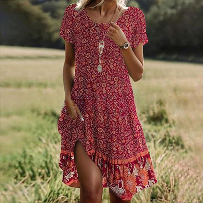 💖Promoție nouă【S-3XL】👗Rochie nouă 2025 cu guler rotund