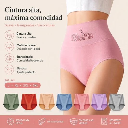 🔥【Conjunto de 6 piezas】--- 23€ 💖Último día 50% de descuento--Faja de talle alto de algodón de alta calidad que realza los glúteos✨️ (45-105 kg)