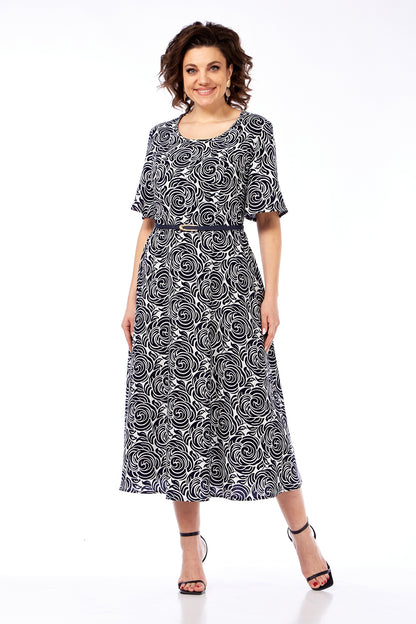 💖👗[S-5XL]🌹 2025 rochie confortabilă din bumbac largi de mărime mare, cu centură mică, potrivită pentru vacanță