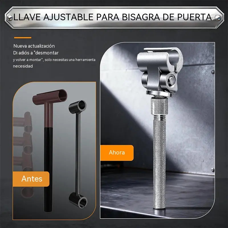 🧰🔧Llave universal ajustable para bisagras de puerta