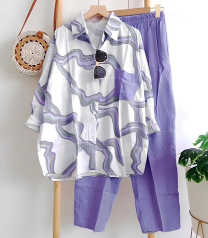 🔥 【 rabat 50%】💖【L-4XL】 🌸 prosty bawełniany zestaw codzienny na wiosnę i jesień, uniwersalny do noszenia na co dzień oraz do pracy