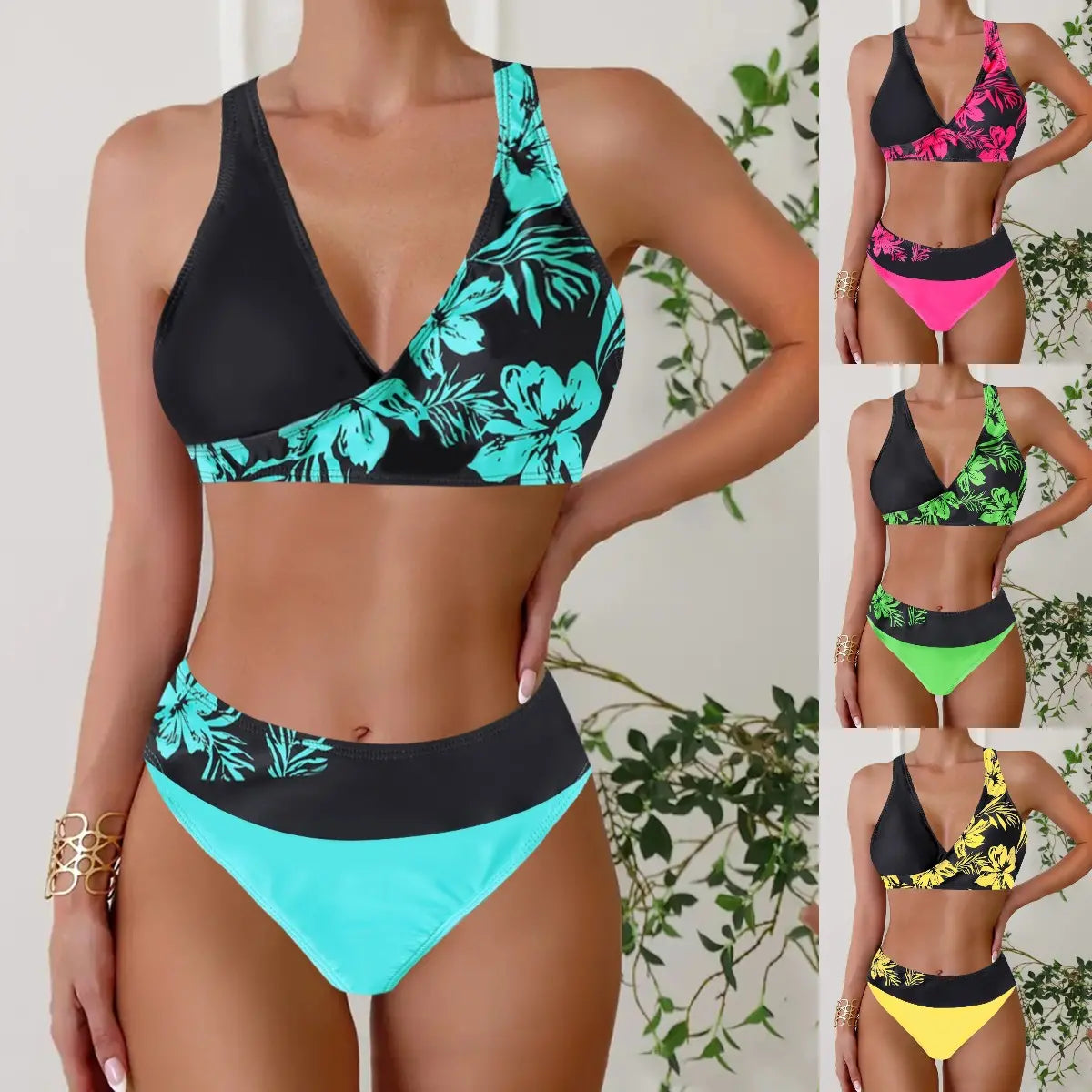👙【S~5XL】Nowy styl damski dwuczęściowy kostium kąpielowy bikini