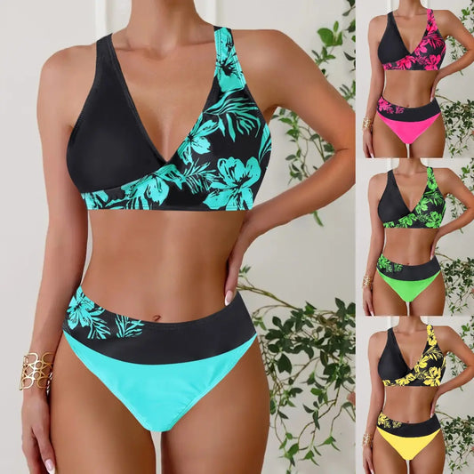 👙【S~5XL】Nowy styl damski dwuczęściowy kostium kąpielowy bikini