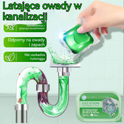 2 opakowania (100 tabletek) za 99 zł . - 🔥🎉. Kapsułki z bioenzymami do usuwania nieprzyjemnych zapachów z odpływów.