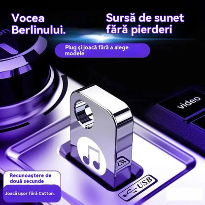 🚗🎵🎵【Unidad flash USB de música】contiene 8000 canciones, 600 MV y efectos de sonido 6D