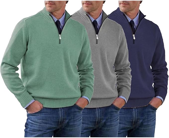 🔥👔【L-5XL】Popularni topli puloveri s patentnim zatvaračem za jesen i zimu