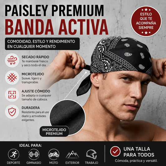 🔥✨【Compra 3 y llévate 3 gratis, set de 6 piezas】Diademas clásicas para motociclistas y atletas