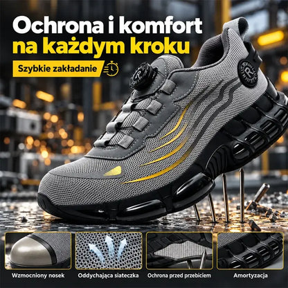 🥾🔥Obuwie robocze Knauf, odpowiednie do codziennego użytku, odporne na uderzenia i przebicia, ze stalowym noskiem, wygodne buty robocze, antypoślizgowe