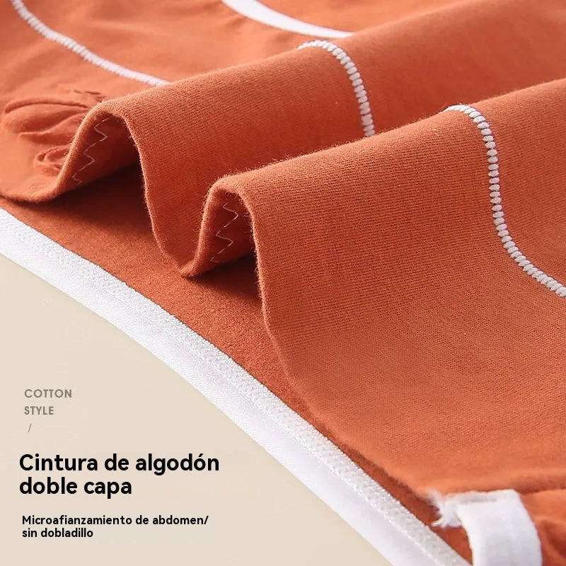 🎁【Set od 7 dijelova】✨🩲Ženske gaćice visokog struka od čistog pamuka, antibakterijski materijal Graphene 7A za donji dio međunožja, za povećanje trbuha i stražnjice, prozračne gaćice.