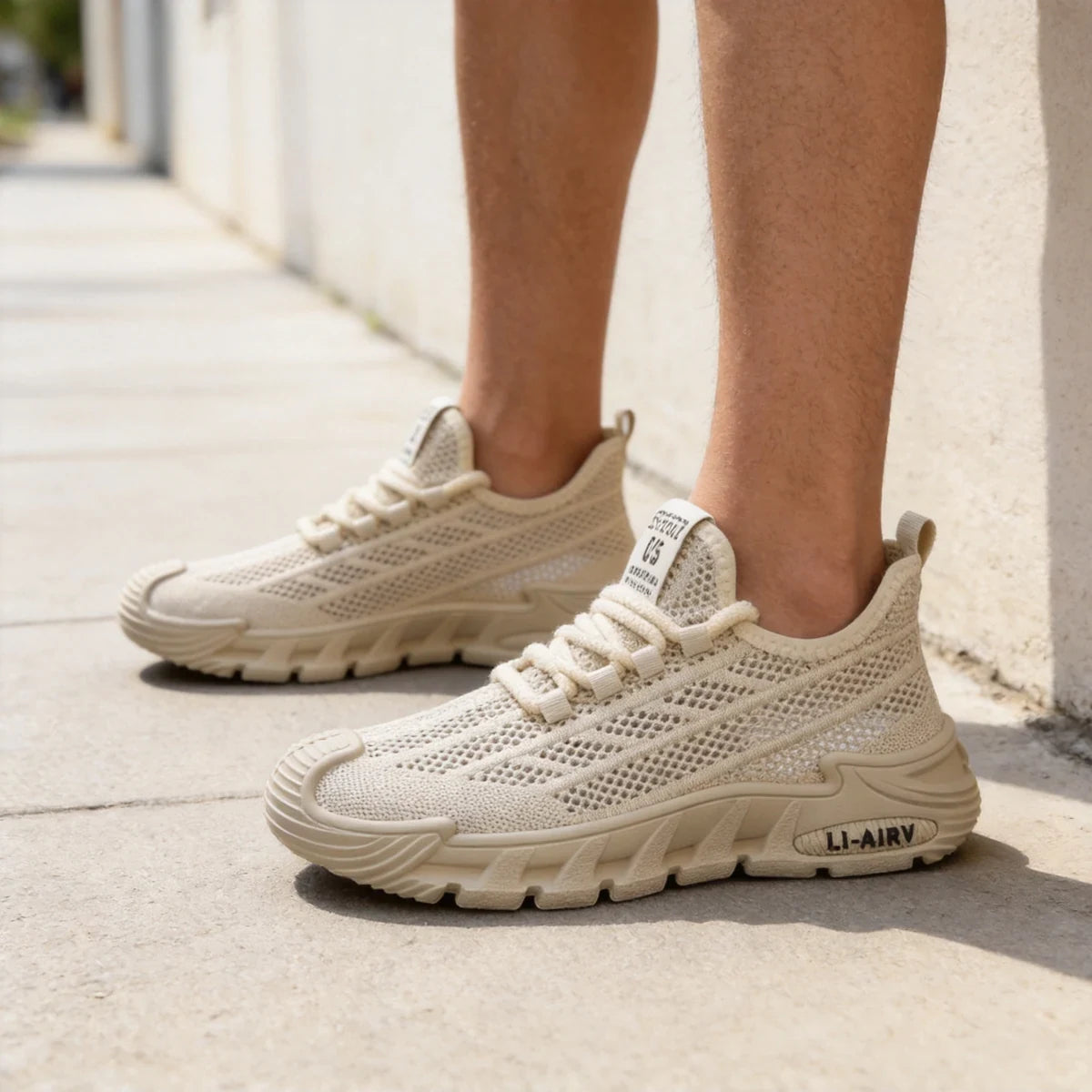 【39-44】🔥Nuevas zapatillas de hombre transpirables de malla perforada con suela flexible para una mayor comodidad al caminar💨