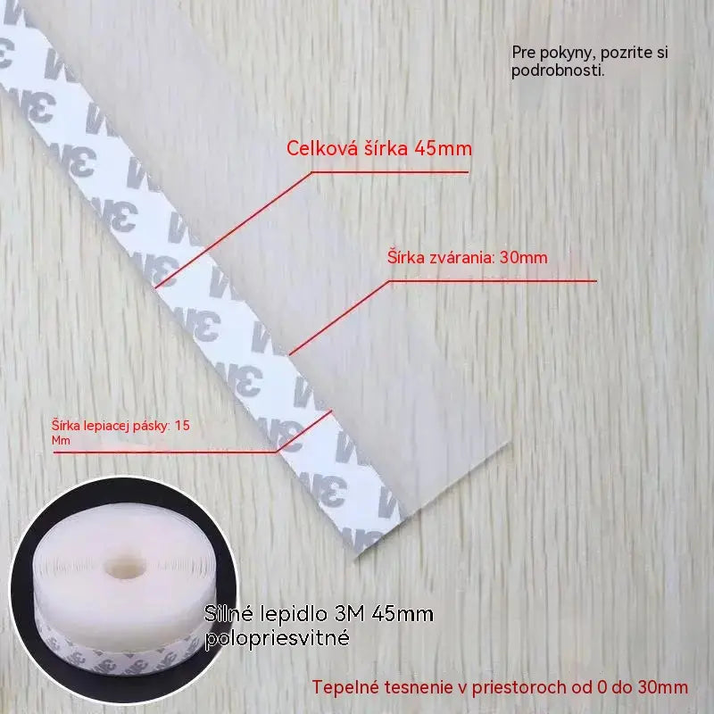 🚪 【5M】PVC tesniaca lišta na spodnú časť dverí – ochrana proti prachu a prievanu
