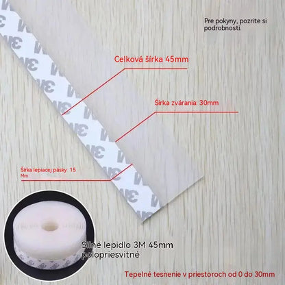 🚪 【5M】PVC tesniaca lišta na spodnú časť dverí – ochrana proti prachu a prievanu