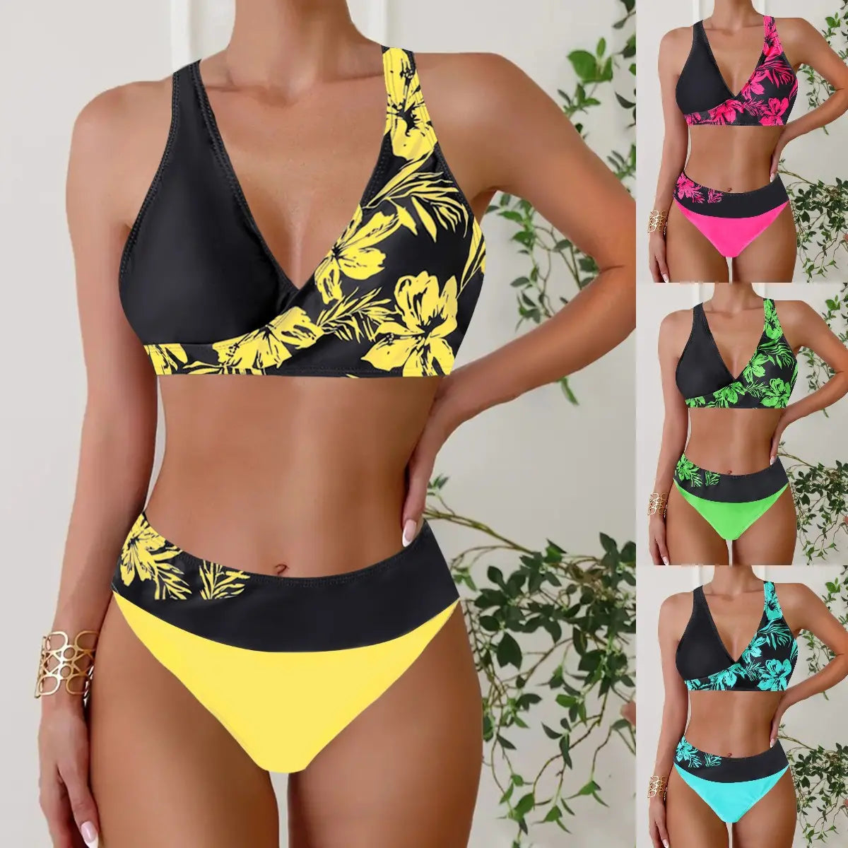 👙【S~5XL】Nowy styl damski dwuczęściowy kostium kąpielowy bikini