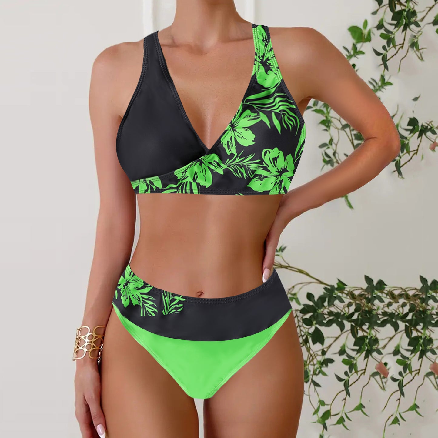 👙【S~5XL】Nowy styl damski dwuczęściowy kostium kąpielowy bikini