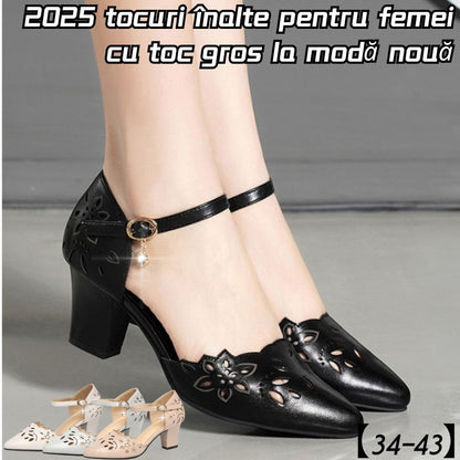 【34-43】 2025 tocuri înalte pentru femei cu toc gros la modă nouă 3915099