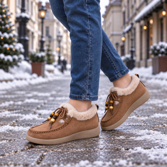 【36-41】Modne, zimowe, krótkie buty w nowym stylu dla kobiet z pluszowymi śniegowcami