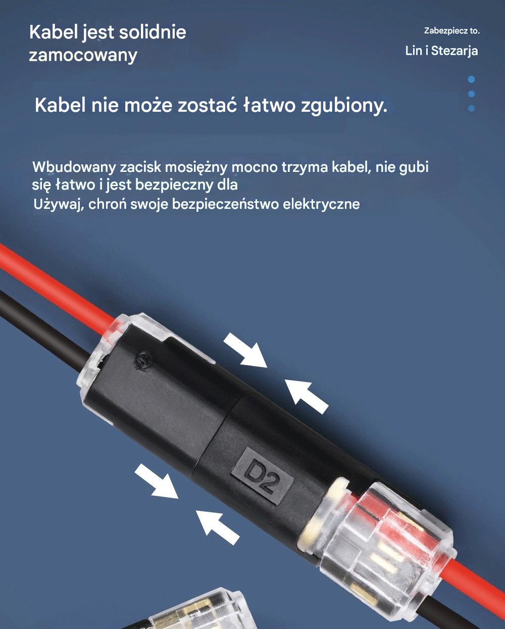🔥Top hit 【Kup 20 sztuk i otrzymaj 20 gratis!】🏆 Złącza LED bez lutowania i bez taśmy