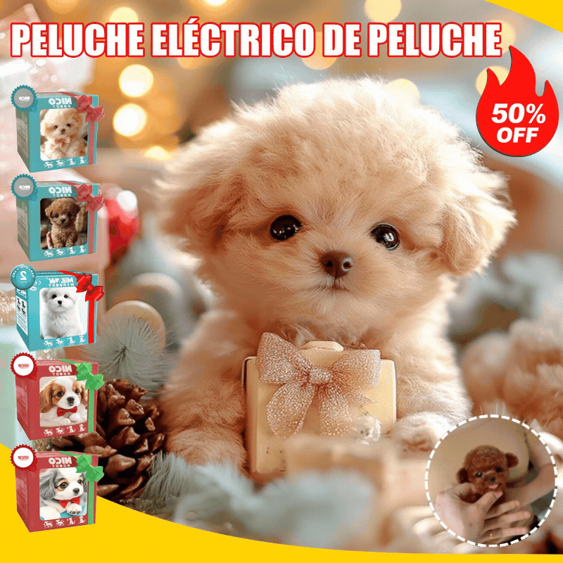 🔥Éxito total 【Descuento del 50%】 - 🐶Novedad estrella 2026 – cachorro robótico de peluche, se mueve, ladra y salta