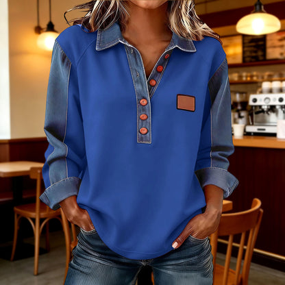 🍂 Polo majica za džins, ženska | Nova kolekcija jesen-zima 2026 | Širok rez, dugi rukavi 🍂