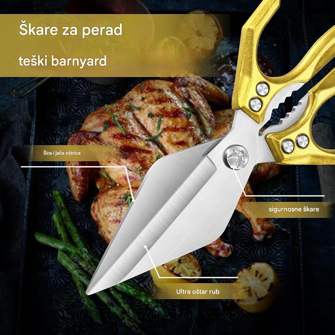 🔥Kupite 1, dobijte 1 gratis🔥Višenamjenske i izdržljive kuhinjske škare