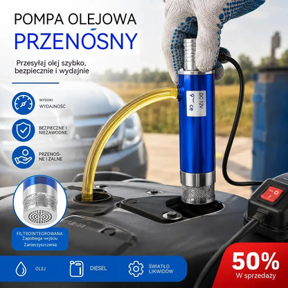 【Elektryczna pompa olejowa】Nowa pompa olejowa Denaqi 21 V z akumulatorem litowym, pompa do oleju i wody o podwójnym zastosowaniu, akumulator litowy