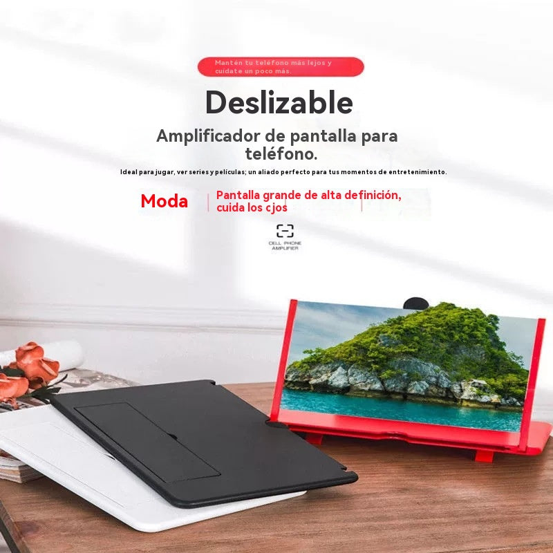 🔥Último día 49% de descuento - Lupa de pantalla móvil última versión✨ (más clara, protección ocular contra la luz azul, visualización 3D, adecuada para todas las edades)