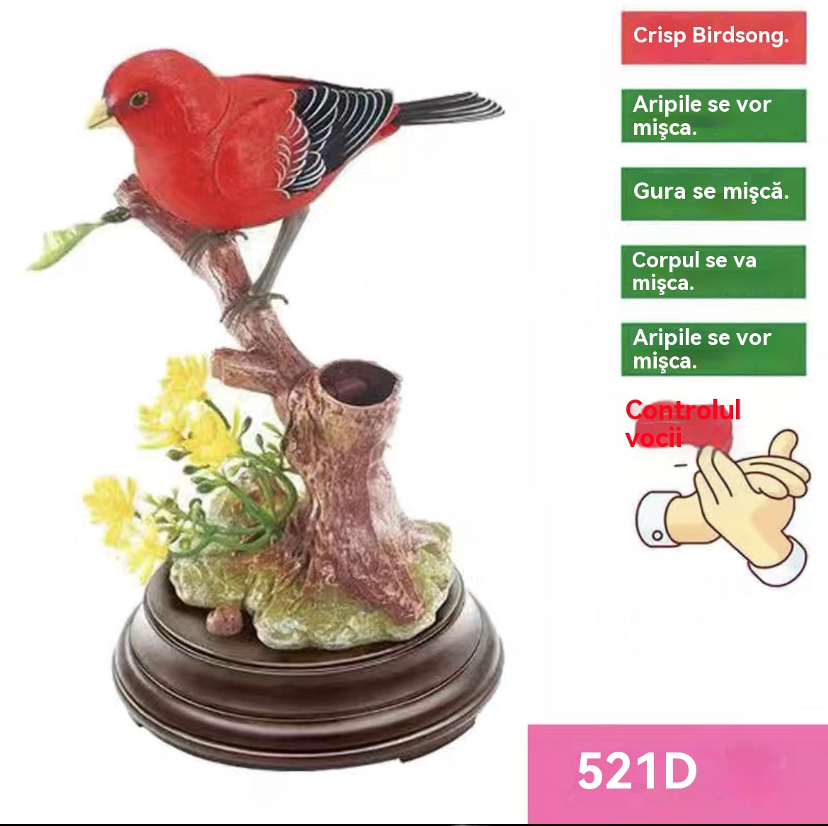 🦜🐦🐦【Kúp 1 a získaj 1 zadarmo】Kreatívne, roztomilé vtáčie ozdoby ovládané hlasom na dekoráciu stola v izbe.