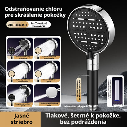 💦🚿 2026 Úplne Nová Inovácia: Vysokotlaková Sprchová Hlavica so 6 Nastaveniami pre Kúpeľňový Ohrievač Vody