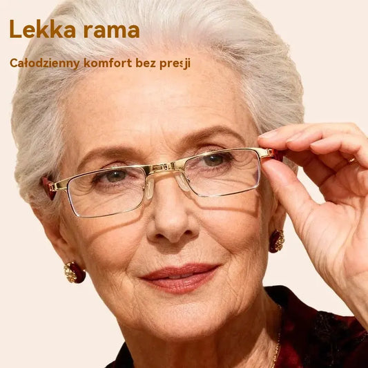 🔥【Kup 1, a 1 dostaniesz gratis】Składane okulary do czytania z filtrem światła niebieskiego i etui na okulary - 4226182