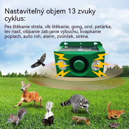 🔥Top hit【Zľava 50%】 🐅🐅 Solárny ultrazvukový odpudzovač zvierat